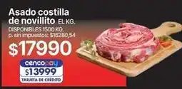 Supermercados Vea Asado costilla de novillito el kg oferta