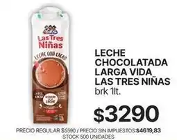 Supermercados Vea Las tres niñas - leche chocolatada larga vida oferta