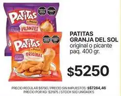 Supermercados Vea Granja del sol - patitas oferta