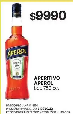 Supermercados Vea Aperol - aperitivo oferta