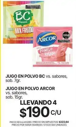 Supermercados Vea Bc - jugo en polvo oferta