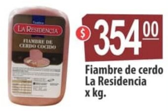 Autoservicio Capo Fiambre de cerdo La Residencia x kg oferta