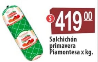 Autoservicio Capo Salchichón primavera Piamontesa x kg oferta