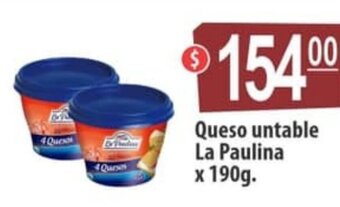Autoservicio Capo Queso untable La Paulina x 190g oferta
