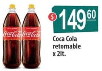 Autoservicio Capo Coca Cola retornable x 2 lt. oferta