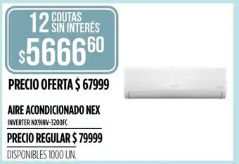 Supermercados Vea Aire Acondicionado Nex Inverter NX9INV - 3200FC oferta