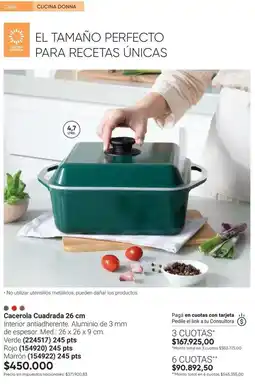 Avon Mm - cacerola cuadrada 26 cm oferta