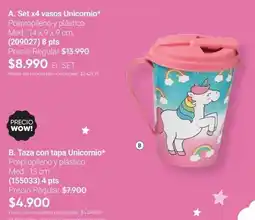 Avon Set x4 vasos unicomio (209027) oferta