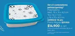 Avon Set x3 contenedores pelotas/gaming* (209024) oferta