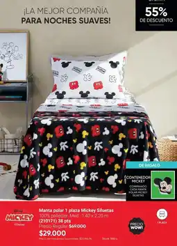 Avon Manta polar 1 plaza mickey siluetas oferta