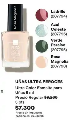 Avon Ultra - uñas ultra feroces color esmalte para uñas oferta