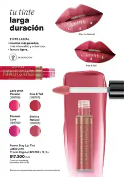 Avon Avon - power stay lip tint oferta