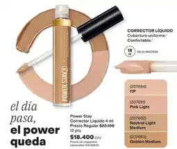 Avon Power stay corrector líquido 4 ml oferta
