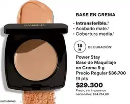 Avon Power stay base de maquillaje en crema oferta
