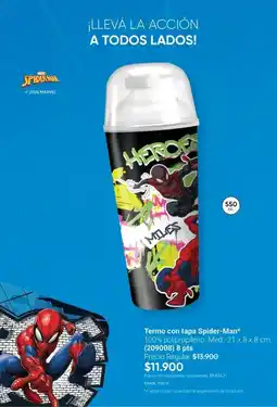 Avon Marvel - termo con tapa spider-man oferta