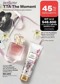 Avon Always - tta the moment eau de parfum 60ml + crema perfumada para el cuerpo 90ml oferta