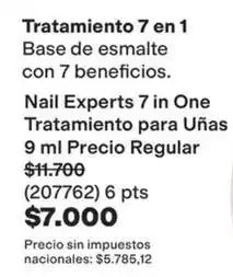 Avon Nail experts 7 in one tratamiento para uñas 9 ml oferta