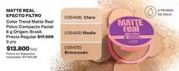 Avon Real - color trend matte polvo compacto facial 8 g oferta