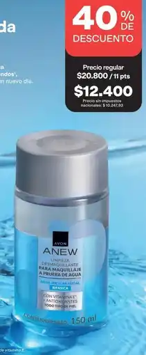Avon Avon - desmaquillante para maquillaje a prueba de agua oferta