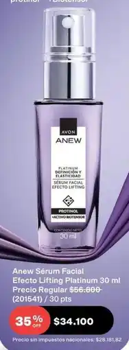Avon Avon - anew sérum facial efecto lifting platinum 30 ml oferta