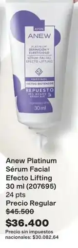 Avon Anew - platinum sérum facial efecto lifting 30 ml (207695) oferta
