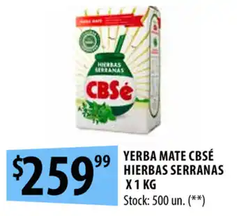 Punto Mayorista CBSé Hierbas Serranas Yerba Mate x 1 kg oferta