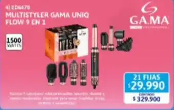 Gama multistyler gama uniq flow 9 en 1