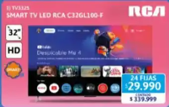 Rca smart tv led c32gl100-f