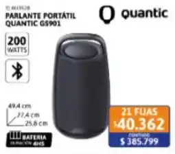 Cetrogar Quantic parlante portátil quantic gs901 oferta