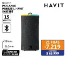Cetrogar Havit parlante portátil havit skb33bt oferta