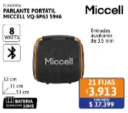 Cetrogar Miccell parlante portátil oferta