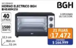Cetrogar Bgh horno electrico bghe40m2si oferta
