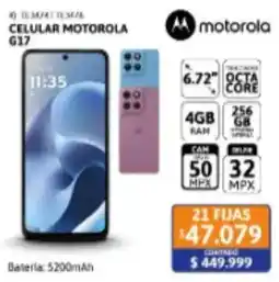 Cetrogar Motorola celular motorola g17 oferta