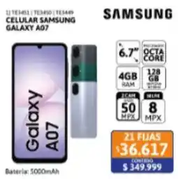 Cetrogar Samsung celular galaxy a07 oferta