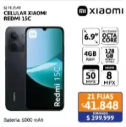Cetrogar Xiaomi celular redmi 15c oferta