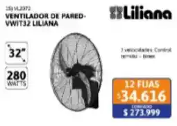 Cetrogar Liliana ventilador de pared oferta