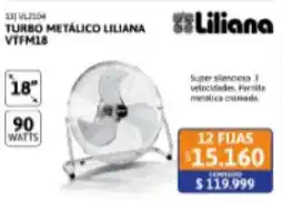 Cetrogar Liliana turbo metálico oferta