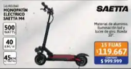 Cetrogar Saetta monopatin electrico saetta m4 oferta