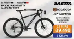 Cetrogar Saetta bicicleta r29 oferta