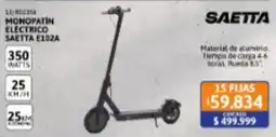 Cetrogar Saetta monopatin electrico saetta e102a oferta