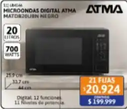 Cetrogar Atma microondas digital oferta
