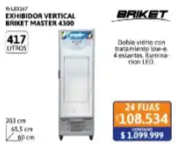 Cetrogar Briket exhibidor vertical briket master 4300 oferta