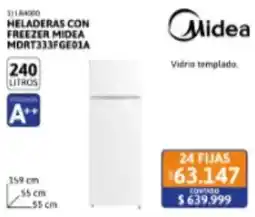 Cetrogar Midea heladeras con freezer oferta