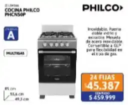 Cetrogar Philco cocina philco phcn56p oferta