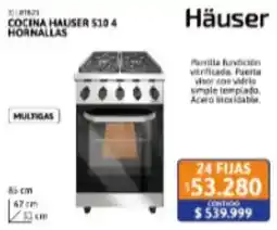 Cetrogar Hauser cocina hauser 510 4 hornallas oferta