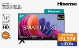 Cetrogar Hisense smart tv led 32" oferta