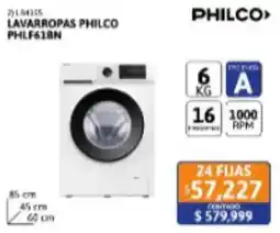 Cetrogar Philco lavarropas philco phlf61bn oferta