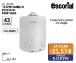 Cetrogar Escorial termotanque multigas oferta