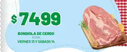 Almacor Bondiola de cerdo oferta