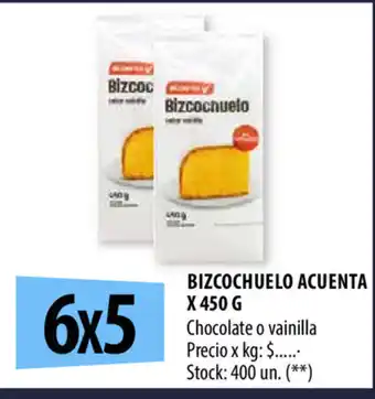 Punto Mayorista Acuenta Bizcochuelo x 450g oferta